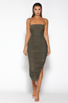 Sofia Mesh Maxi Dress - Khaki