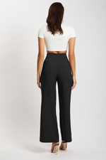 Tess Flare Leg Pants - Black