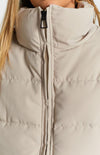 Katrina Oversize High Neck Cropped Puffer jacket - Beige