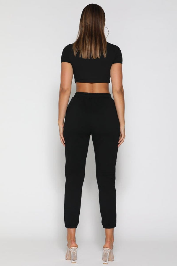 Jasmine Joggers - Black - suneiika