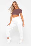 Yvonne Ribbed Crop Top - Mauve